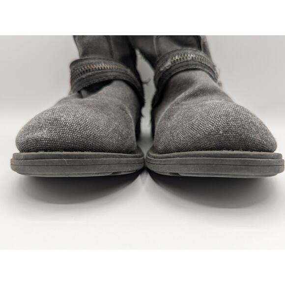 Yellow Box |  Crispina | Distressed Denim Ankle Boots | Size 6.5 - Picture 4 of 13